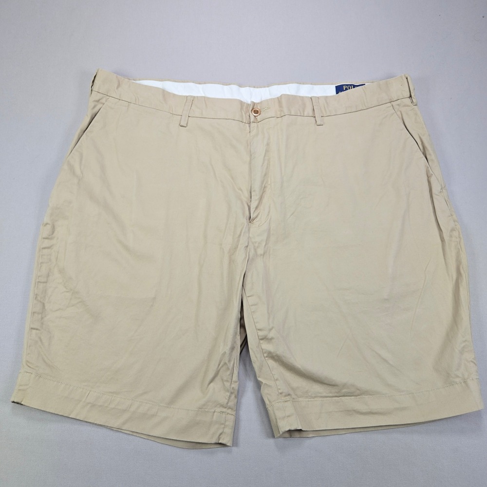 Polo Ralph Lauren Chino Shorts Stretch Classic Fit Solid Tan Mens 42